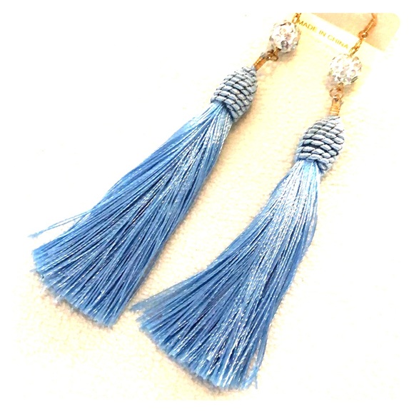 Jewelry - 3/$24 Tassel Fringe Blue Earrings